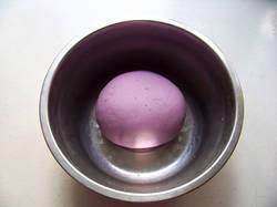 紫薯花样奶黄包的做法图解3