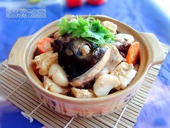 砂锅鱼头冻豆腐煲的做法步骤8