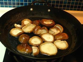 香菇扒油菜的做法步骤3