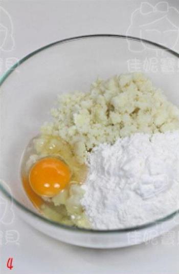 辣白菜土豆泥煎饼的做法步骤4
