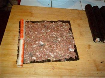 紫菜牛肉卷的做法图解2