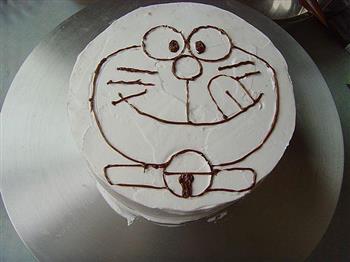机器猫蛋糕的做法步骤15