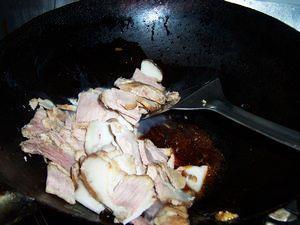 杂疏回锅肉的做法步骤7