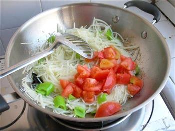 番茄土豆丝的做法步骤10