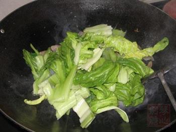 咸肉炒猪乸菜的做法步骤5