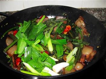 红菜苔炒腊肉的做法步骤10
