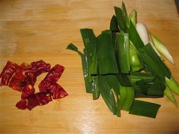 红菜苔炒腊肉的做法图解4