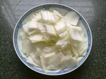 虾米大白菜梗的做法步骤2
