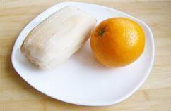 橙汁藕片的做法步骤1