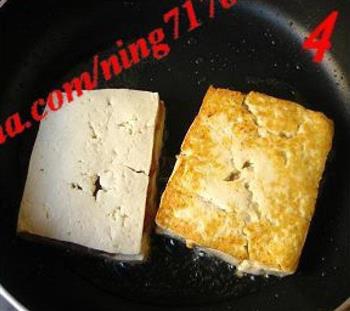 五彩煎豆腐的做法步骤5
