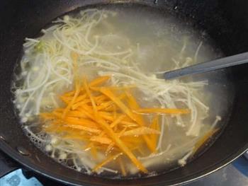 金针粉丝青菜汤的做法步骤6
