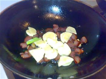 青蒜土豆炒腊肉的做法步骤7