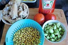 茄汁黄豆炖猪蹄的做法步骤1