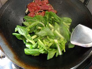 腊肠白菜苔的做法步骤5