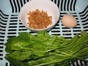 虾米菠菜鸡蛋汤的做法步骤1