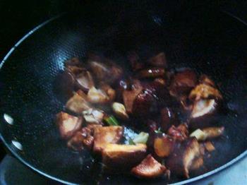 香菇苔菜炒肉的做法步骤8