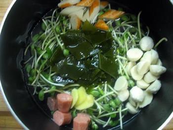 海带芽菜汤的做法图解4