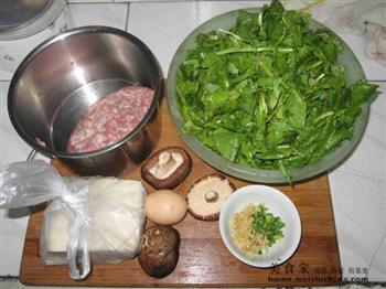 煎荠菜肉馄饨的做法步骤1