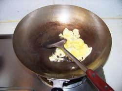 豆角葱香蛋炒饭的做法步骤4