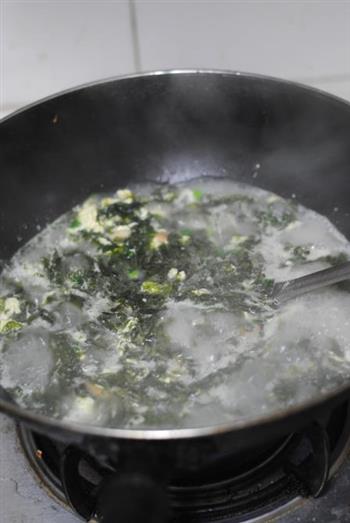 紫菜海米蛋汤的做法步骤8
