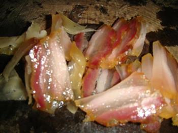腊肉炒红菜苔的做法图解2