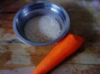 胡萝卜粥的做法步骤1