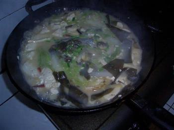 鱼头豆腐海带烩菜的做法步骤5