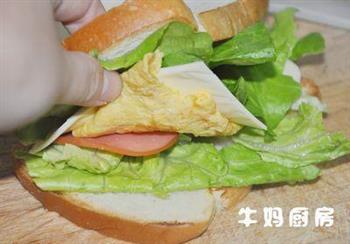 火腿三明治的做法步骤10