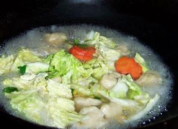 鱼丸粉丝白菜汤的做法步骤4