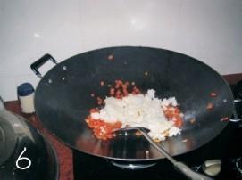 胡萝卜丁蛋炒饭的做法步骤6