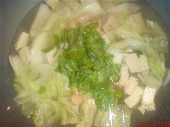 白菜豆腐清汤的做法步骤6