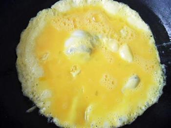 韭菜苔炒鸡蛋的做法步骤2