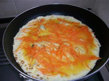 萝卜丝煎蛋的做法步骤4