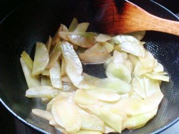 莴苣炒肉片的做法步骤9