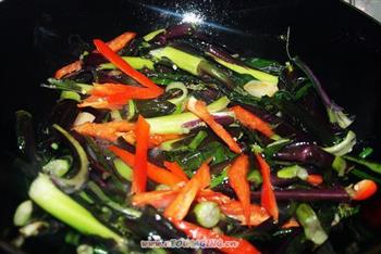 红菜苔炒腊肠的做法步骤8
