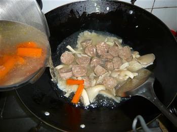 平菇牛肉丸汤的做法步骤4