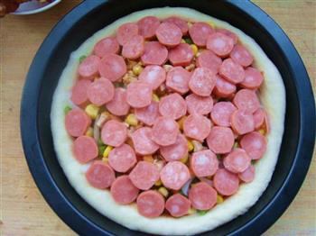 烤肠披萨的做法图解11