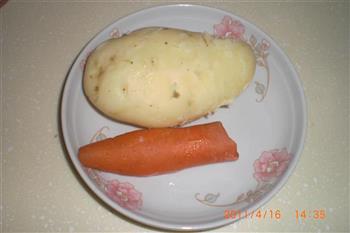萝卜土豆泥的做法图解2
