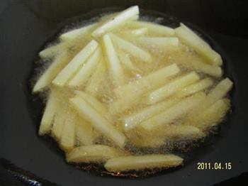 土豆炝炒牙签肉的做法步骤4