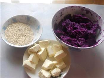 紫薯奶酪球的做法步骤1