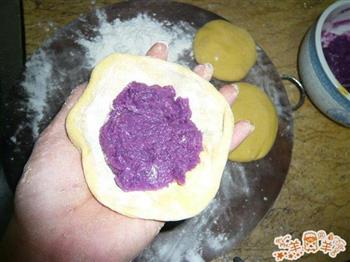 紫薯南瓜面包子的做法图解8