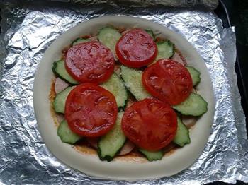 番茄披萨的做法步骤9