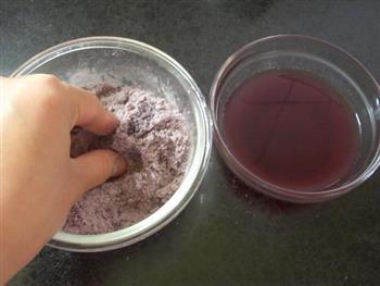 心形紫米糕的做法步骤4