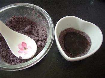 心形紫米糕的做法步骤6