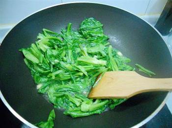 清炒油麦菜的做法步骤6