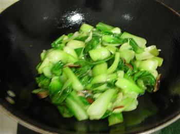 炒青菜香菇的做法步骤8