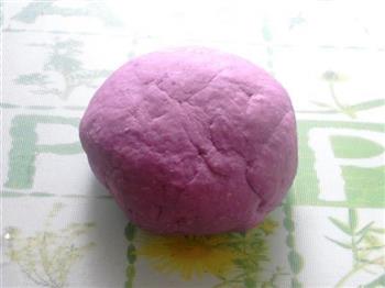 紫薯花包的做法图解2