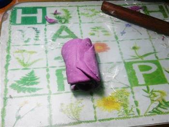 紫薯花包的做法图解7