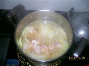 鲜虾菜瓜汤的做法步骤4