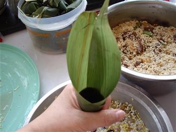 蜜豆五谷粽的做法步骤3